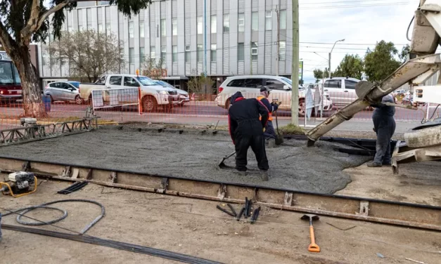 Avanzan las obras viales en distintos sectores de Comodoro